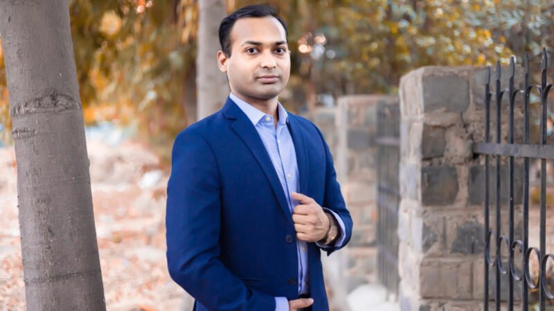 Smart and handsome person doing International Business